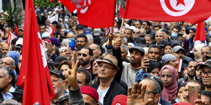 Tunisians Protest Against President Saieds Tightening Grip Ahead of Presidential Election tunisians-protest-against-president-saieds-tightening-grip-ahead-of-presidential-election