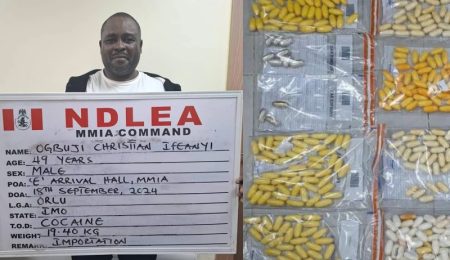 NDLEA Intercepts Ex-Convict with Over N4.6bn Worth of Cocaine at Lagos Airport ndlea-intercepts-ex-convict-with-over-n4.6bn-worth-of-cocaine-at-lagos-airport