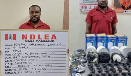 Auto Parts Dealer Arrested Over Attempt To Export Heroin, Cannabis Concealed in Lamps, Sofa Legs auto-parts-dealer-arrested-over-attempt-to-export-heroin,-cannabis-concealed-in-lamps,-sofa-legs