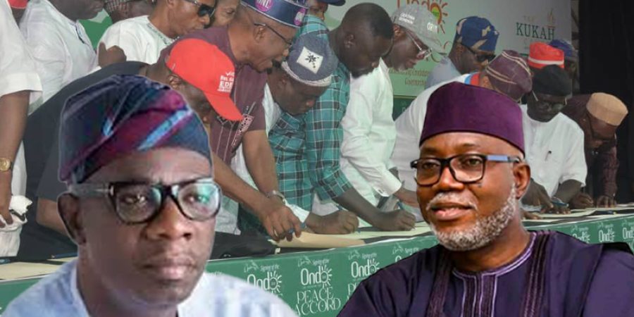 Ondo Guber: Aiyedatiwa, Agboola, Other Candidates Gear Up For Race, Sign Peace Accord ondo-guber:-aiyedatiwa,-agboola,-other-candidates-gear-up-for-race,-sign-peace-accord
