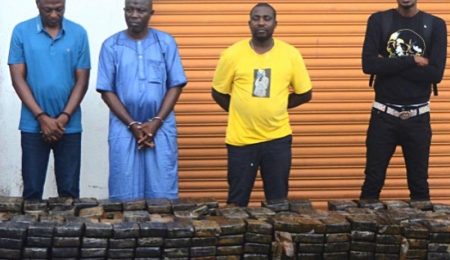 Four Drug Cartel Leaders Sentenced to 28 Years in Jail After Historic Cocaine Bust in Lagos four-drug-cartel-leaders-sentenced-to-28-years-in-jail-after-historic-cocaine-bust-in-lagos