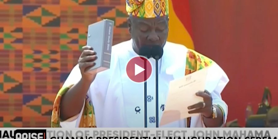 John Mahama Sworn In As 14thPresident Of Ghana, Jane Okopu-Ayemang Sworn In As First Female VP john-mahama-sworn-in-as-14thpresident-of-ghana,-jane-okopu-ayemang-sworn-in-as-first-female-vp