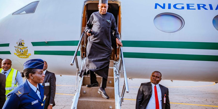 After Attending WEF Meetings In Davos, Switzerland, Shettima Returns To Abuja after-attending-wef-meetings-in-davos,-switzerland,-shettima-returns-to-abuja