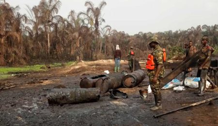 Army Arrests 29 Suspected Oil Thieves, Seizes 60,000 Litres of Stolen Products in Niger Delta army-arrests-29-suspected-oil-thieves,-seizes-60,000-litres-of-stolen-products-in-niger-delta