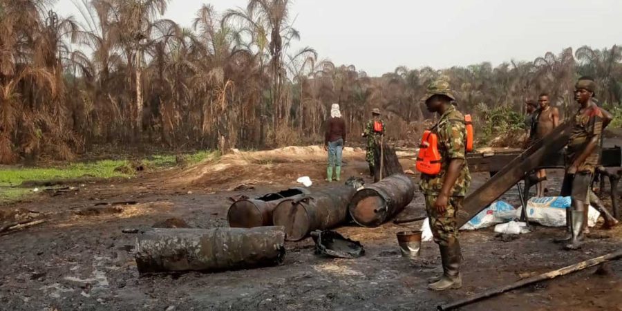 Army Arrests 29 Suspected Oil Thieves, Seizes 60,000 Litres of Stolen Products in Niger Delta army-arrests-29-suspected-oil-thieves,-seizes-60,000-litres-of-stolen-products-in-niger-delta