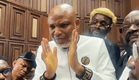 Nnamdi Kanu Tenders Apology to Justice Binta Nyako, Prosecutors as Trial Resumes nnamdi-kanu-tenders-apology-to-justice-binta-nyako,-prosecutors-as-trial-resumes