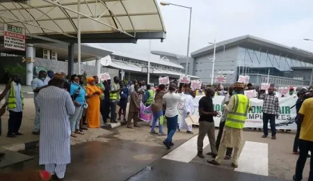 Flights Disrupted at Kano Airport As NiMet Staff Protest Over Wages flights-disrupted-at-kano-airport-as-nimet-staff-protest-over-wages
