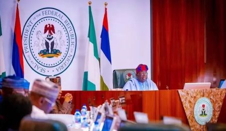 Tinubu Presides Over FEC Meeting, Swears In NASC Commissioners, Two Permanent Secretaries tinubu-presides-over-fec-meeting,-swears-in-nasc-commissioners,-two-permanent-secretaries