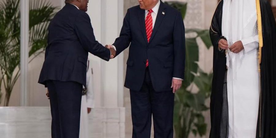 Dangote, Trump Exchange Pleasantries During High-Profile Visit To Qatar dangote,-trump-exchange-pleasantries-during-high-profile-visit-to-qatar