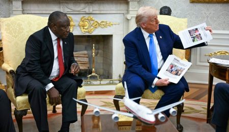 Trump Confronts Ramaphosa With Videos Claiming Genocide Against White Farmers In South Africa trump-confronts-ramaphosa-with-videos-claiming-genocide-against-white-farmers-in-south-africa