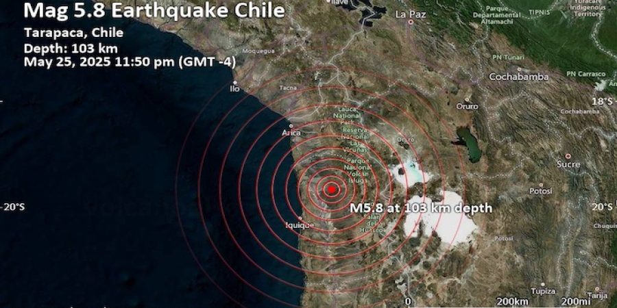 Magnitude 5.7 Earthquake Strikes Chiles Tarapacá Region magnitude-5.7-earthquake-strikes-chiles-tarapaca-region
