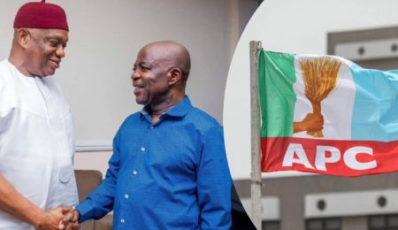 APC Disowns Orji Kalus Visit to Governor Otti, Warns Against Fraternising With Opposition apc-disowns-orji-kalus-visit-to-governor-otti,-warns-against-fraternising-with-opposition