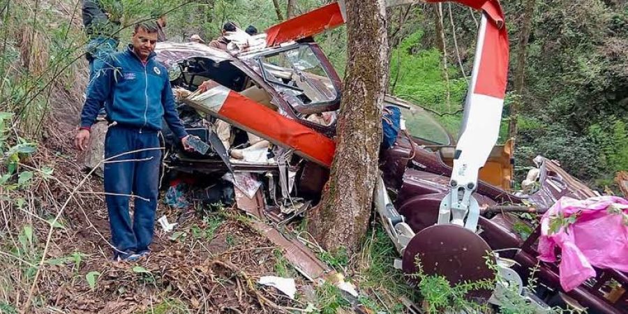 Helicopter With Six Onboard Crashes in Northern India Due To Bad Weather helicopter-with-six-onboard-crashes-in-northern-india-due-to-bad-weather