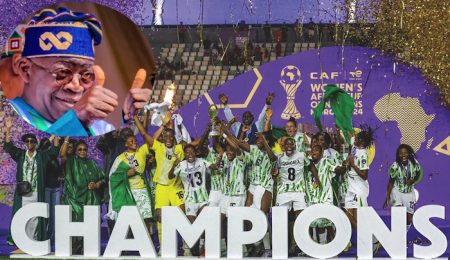 Tinubu Rejoices With Super Falcons For Winning WAFCON Cup Record 10th Time tinubu-rejoices-with-super-falcons-for-winning-wafcon-cup-record-10th-time
