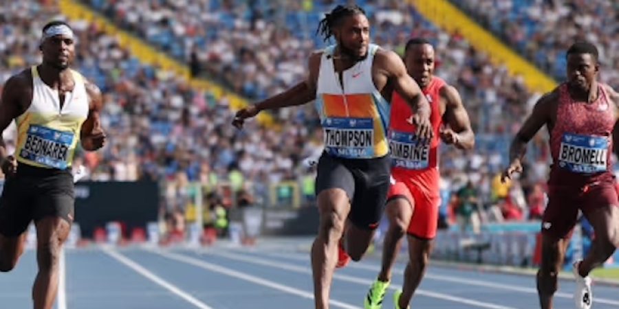 Thompson Defeats Lyles In Olympic 100 Metres Final Rematch thompson-defeats-lyles-in-olympic-100-metres-final-rematch
