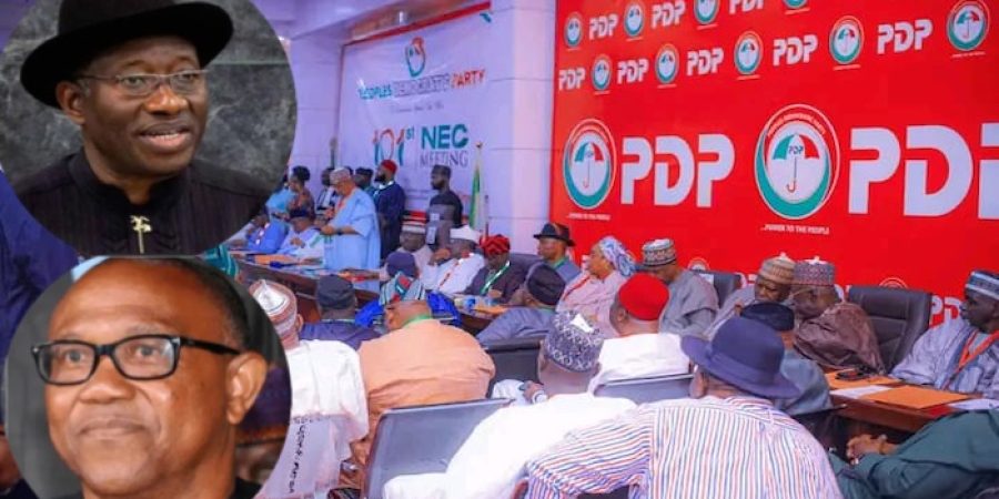 PDP Zones 2027 Presidency To South, Clears Path For Jonathan, Obi pdp-zones-2027-presidency-to-south,-clears-path-for-jonathan,-obi