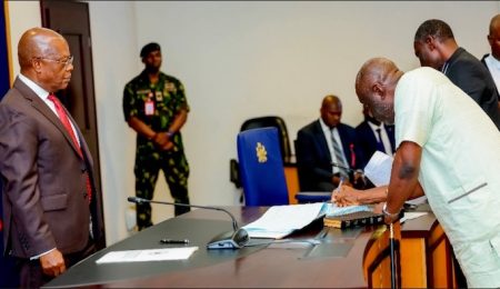 Ibas Swears-in Newly Elected Rivers LG Chairmen, Preaches Selfless Service ibas-swears-in-newly-elected-rivers-lg-chairmen,-preaches-selfless-service