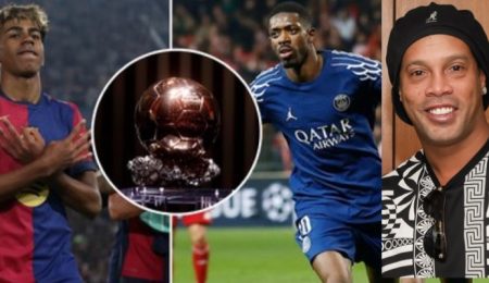 Ronaldinho To Present Ballon dOr On Monday As Dembélé, Yamal Emerge Top Contenders ronaldinho-to-present-ballon-dor-on-monday-as-dembele,-yamal-emerge-top-contenders