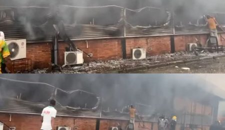 Fire Destroys Section of Rivers Secretariat in Port Harcourt fire-destroys-section-of-rivers-secretariat-in-port-harcourt