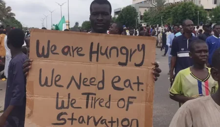 Nigerians Protest In Abuja, Demand Urgent Action On Poverty, Hunger And Economic Hardship nigerians-protest-in-abuja,-demand-urgent-action-on-poverty,-hunger-and-economic-hardship