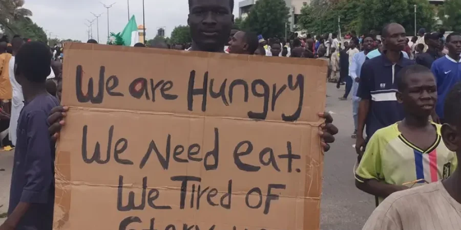 Nigerians Protest In Abuja, Demand Urgent Action On Poverty, Hunger And Economic Hardship nigerians-protest-in-abuja,-demand-urgent-action-on-poverty,-hunger-and-economic-hardship