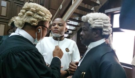 Nnamdi Kanus Terrorism Trial Adjourned as He Alleges Lawyers Withheld Case File nnamdi-kanus-terrorism-trial-adjourned-as-he-alleges-lawyers-withheld-case-file