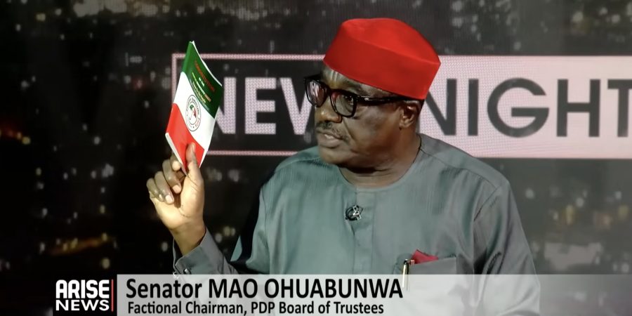 mao-ohuabunwa:-disobedience-to-pdp-constitution-caused-partys-crisis