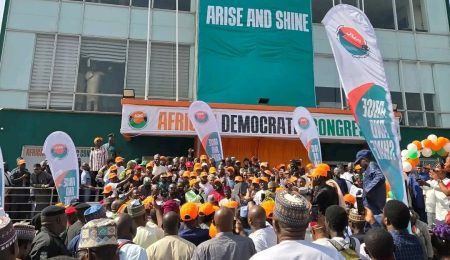 adc-unveils-national-headquarters-in-abuja,-edifice-used-to-be-atikus-campaign-office