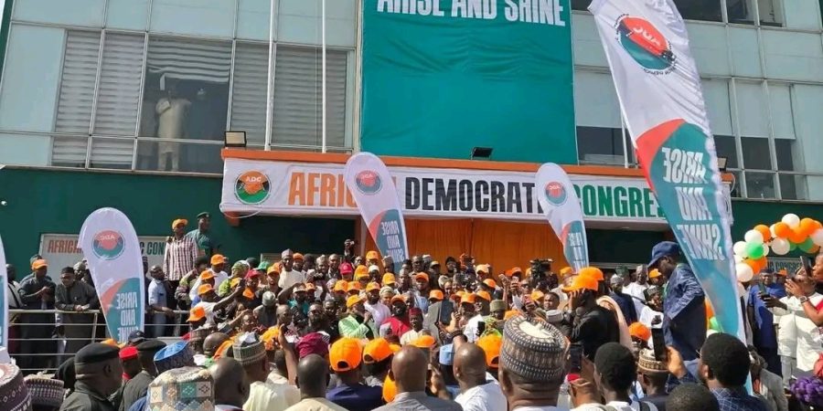 adc-unveils-national-headquarters-in-abuja,-edifice-used-to-be-atikus-campaign-office