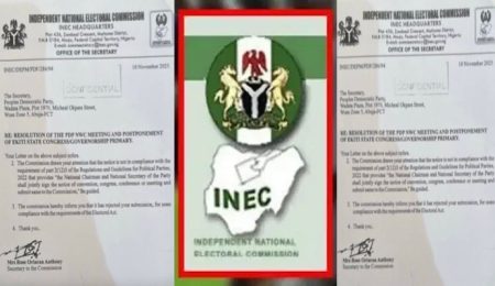 ekiti-pdp-primary:-inec-says-circulating-postponement-letter-is-fake