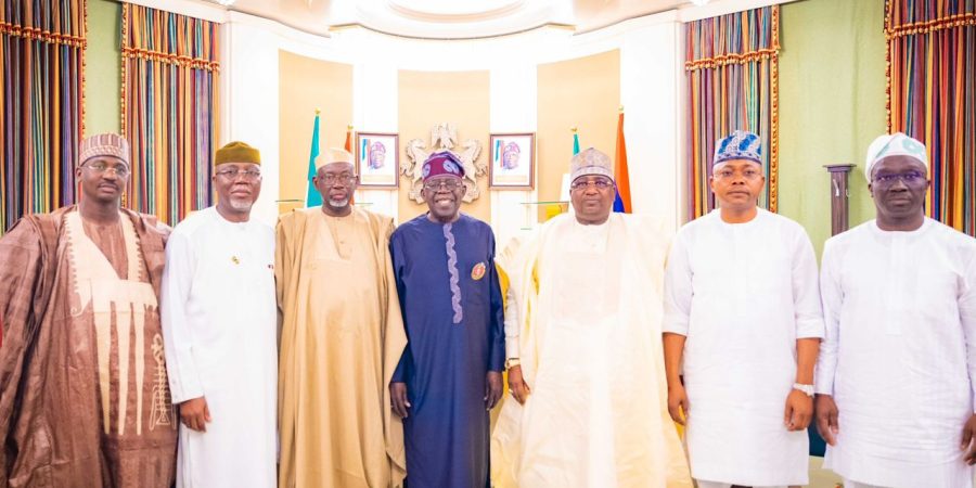 tinubu-meets-six-apc-governors-behind-closed-doors-at-presidential-villa