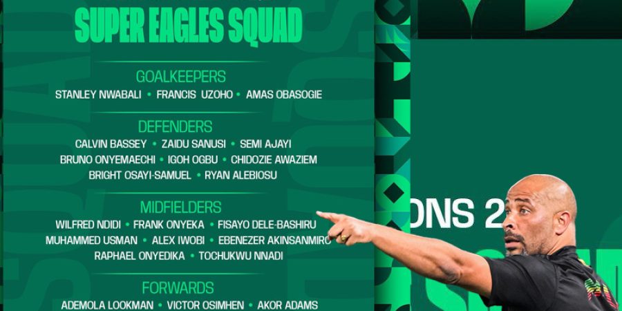 Uzoho In, Okoye Out As Chelle Lists 28-Man Super Eagles AFCON Squad With 5 Debutants uzoho-in,-okoye-out-as-chelle-lists-28-man-super-eagles-afcon-squad-with-5-debutants