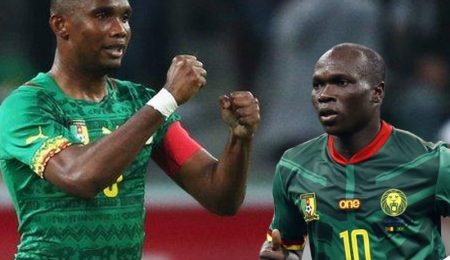 Samuel Etoo Accused Of Blocking Vincent Aboubakar From AFCON Squad To Protect Scoring Record samuel-etoo-accused-of-blocking-vincent-aboubakar-from-afcon-squad-to-protect-scoring-record