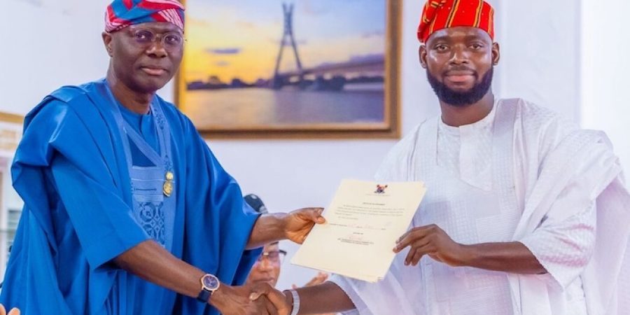 Sanwo-Olu Administers Oath To Obasas Son As Agege LG Chairman sanwo-olu-administers-oath-to-obasas-son-as-agege-lg-chairman