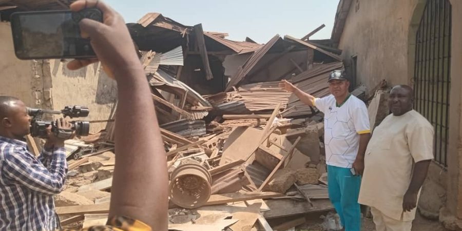 kwara:-explosion-hits-offa-as-police-rule-out-bomb-attack;-five-injured,-buildings-destroyed