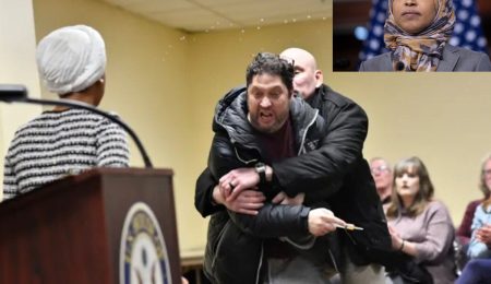 congresswoman-ilhan-omar-attacked-with-unknown-liquid-during-minnesota-town-hall