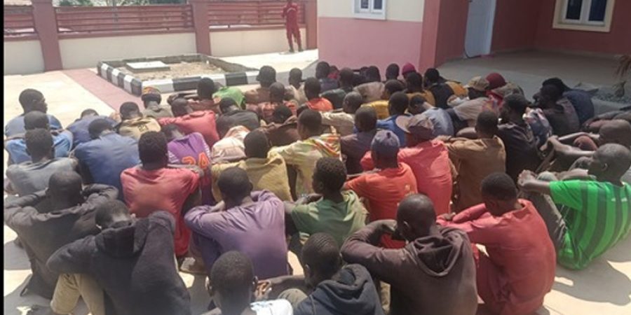 amotekun-intercepts-trailer-carrying-61-suspected-criminals-into-ondo