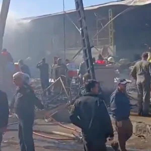 iranian-military-helicopter-plunges-into-market,-killing-two-pilots-and-two-vendors