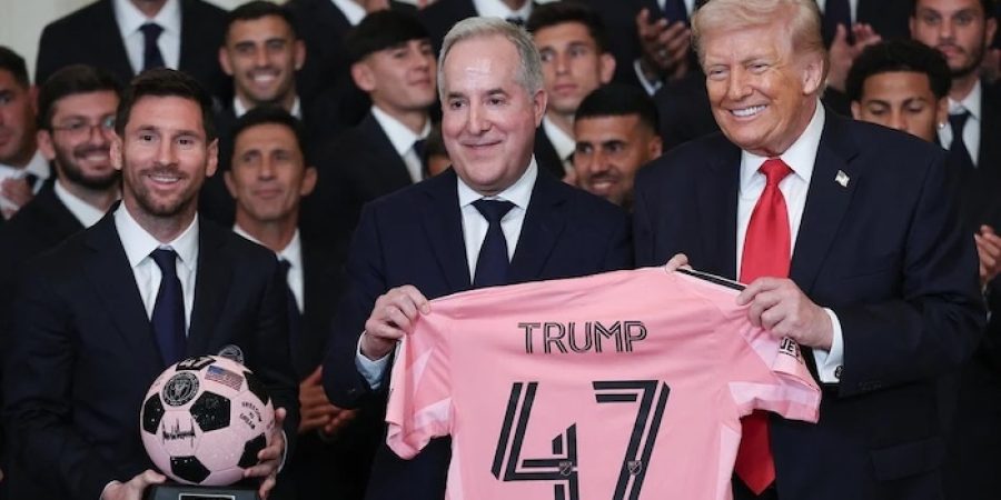 lionel-messi,-inter-miami-celebrate-mls-cup-victory-at-white-house-with-president-trump