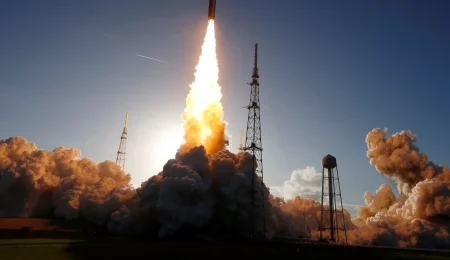 nasas-artemis-ii-launches-successfully,-spacecraft-enters-earth-orbit