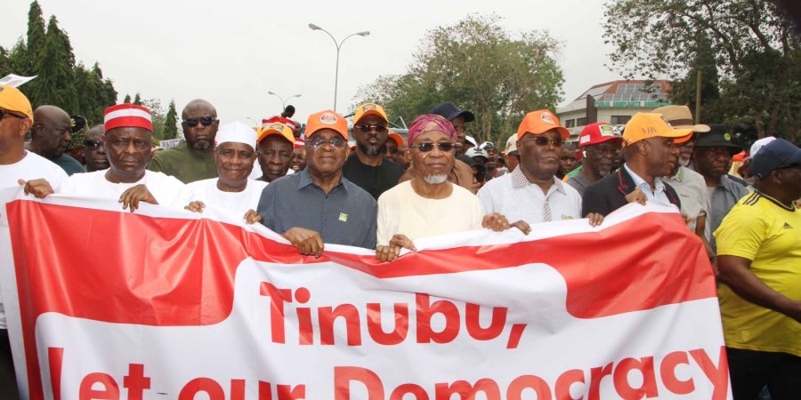 atiku,-peter-obi,-amaechi-lead-abuja-protest-against-inec-derecognition-of-adc
