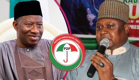 Turaki-Led PDP Confirms Jonathans Membership, Dismisses Fake 2027 Campaign Posters turaki-led-pdp-confirms-jonathans-membership,-dismisses-fake-2027-campaign-posters
