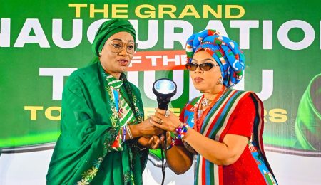 First Lady Says APC Has Become Model For Democratic Politics, Donates Vehicles To Women Leaders first-lady-says-apc-has-become-model-for-democratic-politics,-donates-vehicles-to-women-leaders