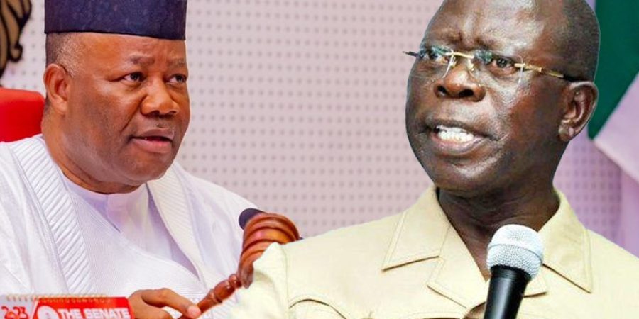 Oshiomhole Accuses Akpabio Of Shielding NNPC Over Personal Interest In National Oil Firm oshiomhole-accuses-akpabio-of-shielding-nnpc-over-personal-interest-in-national-oil-firm