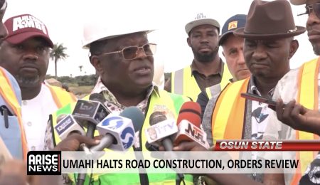 umahi-suspends-work-on-ibadan-ife-ilesa-road-section,-orders-review-of-pavement-specifications